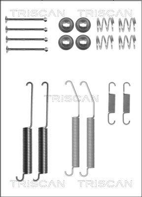 Triscan 8105 422588 - Piederumu komplekts, Bremžu loki www.autospares.lv