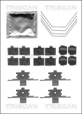 Triscan 8105 501588 - Piederumu komplekts, Disku bremžu uzlikas www.autospares.lv