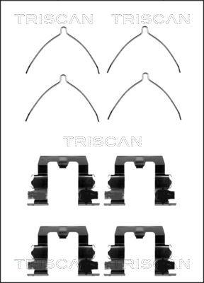 Triscan 8105 501576 - Piederumu komplekts, Disku bremžu uzlikas www.autospares.lv