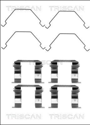 Triscan 8105 501577 - Piederumu komplekts, Disku bremžu uzlikas autospares.lv