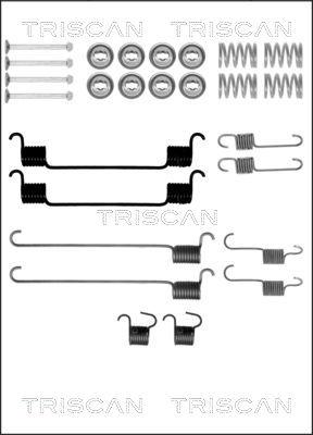 Triscan 8105 502558 - Piederumu komplekts, Bremžu loki autospares.lv