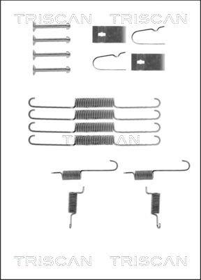 Triscan 8105 502502 - Piederumu komplekts, Bremžu loki www.autospares.lv