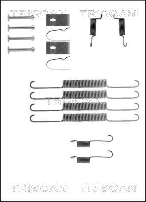 Triscan 8105 502539 - Piederumu komplekts, Bremžu loki www.autospares.lv