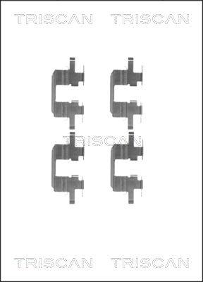 Triscan 8105 681533 - Piederumu komplekts, Disku bremžu uzlikas autospares.lv