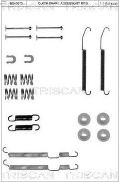 Triscan 8105 682002 - Комплектующие, барабанный тормозной механизм www.autospares.lv