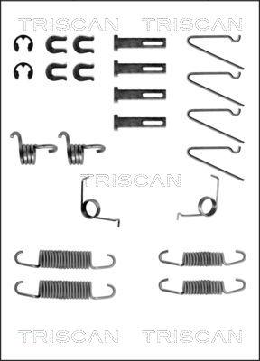 Triscan 8105 672568 - Piederumu komplekts, Bremžu loki www.autospares.lv