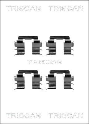 Triscan 8105 141587 - Piederumu komplekts, Disku bremžu uzlikas www.autospares.lv