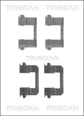 Triscan 8105 141601 - Piederumu komplekts, Disku bremžu uzlikas www.autospares.lv