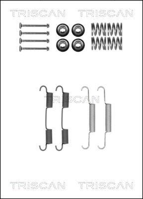 Triscan 8105 142568 - Piederumu komplekts, Stāvbremzes mehānisma bremžu loks www.autospares.lv