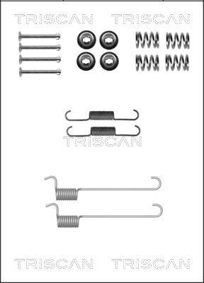 Triscan 8105 142567 - Piederumu komplekts, Stāvbremzes mehānisma bremžu loks www.autospares.lv