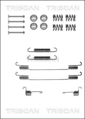 Triscan 8105 152549 - Piederumu komplekts, Bremžu loki www.autospares.lv