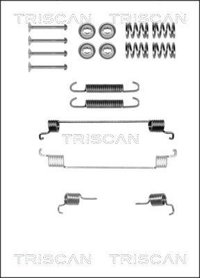 Triscan 8105 152540 - Piederumu komplekts, Bremžu loki www.autospares.lv