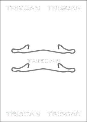 Triscan 8105 161563 - Комплектующие для колодок дискового тормоза www.autospares.lv