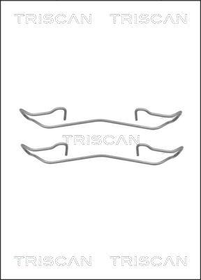 Triscan 8105 161617 - Комплектующие для колодок дискового тормоза www.autospares.lv