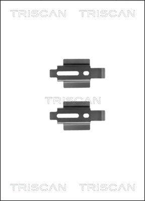 Triscan 8105 161620 - Piederumu komplekts, Disku bremžu uzlikas www.autospares.lv