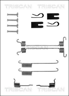 Triscan 8105 162590 - Piederumu komplekts, Bremžu loki autospares.lv