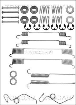 Triscan 8105 162510 - Piederumu komplekts, Bremžu loki www.autospares.lv