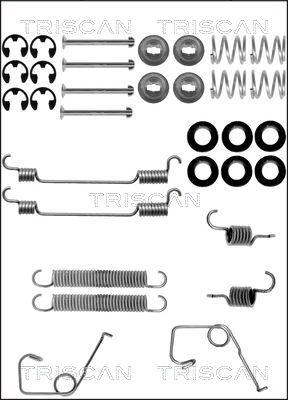 Triscan 8105 162580 - Piederumu komplekts, Bremžu loki www.autospares.lv