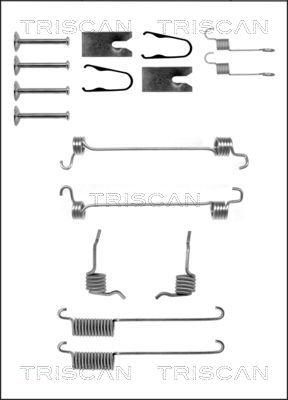 Triscan 8105 162588 - Piederumu komplekts, Bremžu loki www.autospares.lv