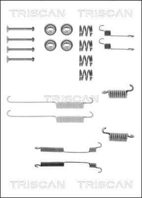 Triscan 8105 162036 - Piederumu komplekts, Bremžu loki www.autospares.lv