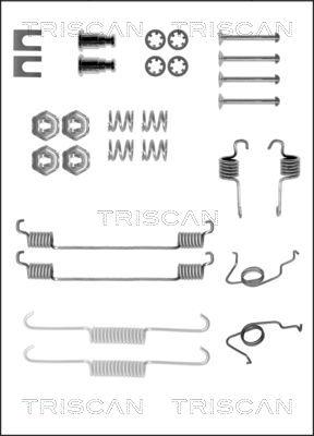 Triscan 8105 162330 - Piederumu komplekts, Bremžu loki www.autospares.lv