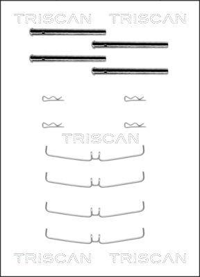 Triscan 8105 101456 - Piederumu komplekts, Disku bremžu uzlikas www.autospares.lv