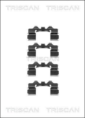 Triscan 8105 101596 - Accessory Kit for disc brake Pads www.autospares.lv