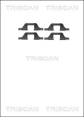 Triscan 8105 101591 - Accessory Kit for disc brake Pads www.autospares.lv