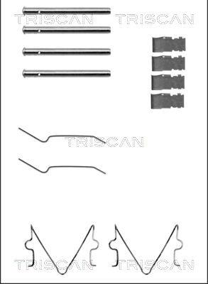 Triscan 8105 101598 - Piederumu komplekts, Disku bremžu uzlikas www.autospares.lv