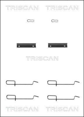 Triscan 8105 101592 - Piederumu komplekts, Disku bremžu uzlikas www.autospares.lv