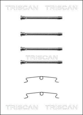 Triscan 8105 101557 - Piederumu komplekts, Disku bremžu uzlikas www.autospares.lv