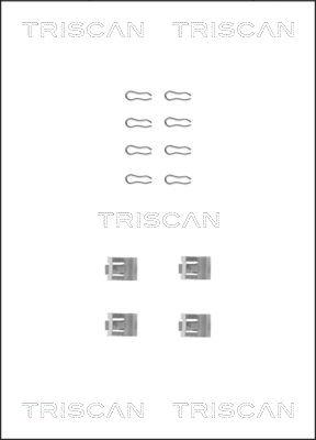 Triscan 8105 101507 - Piederumu komplekts, Disku bremžu uzlikas www.autospares.lv