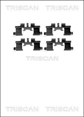 Triscan 8105 101641 - Piederumu komplekts, Disku bremžu uzlikas www.autospares.lv