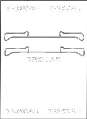 Triscan 8105 101642 - Piederumu komplekts, Disku bremžu uzlikas www.autospares.lv