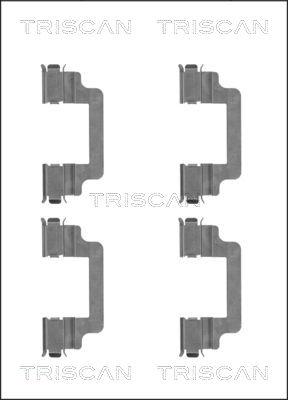 Triscan 8105 101659 - Piederumu komplekts, Disku bremžu uzlikas www.autospares.lv