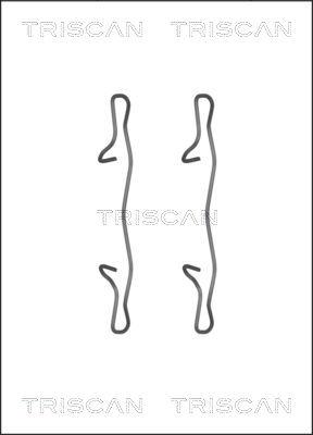 Triscan 8105 101654 - Accessory Kit for disc brake Pads www.autospares.lv