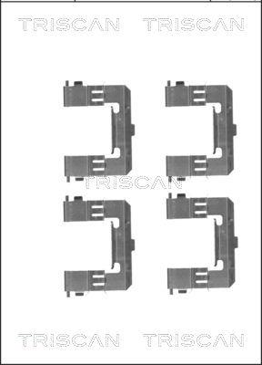 Triscan 8105 101655 - Accessory Kit for disc brake Pads www.autospares.lv