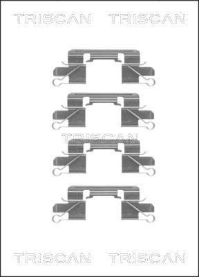 Triscan 8105 101657 - Accessory Kit for disc brake Pads www.autospares.lv