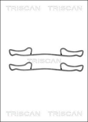 Triscan 8105 101601 - Piederumu komplekts, Disku bremžu uzlikas www.autospares.lv