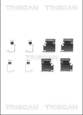 Triscan 8105 101608 - Accessory Kit for disc brake Pads www.autospares.lv