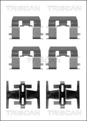 Triscan 8105 101603 - Piederumu komplekts, Disku bremžu uzlikas www.autospares.lv