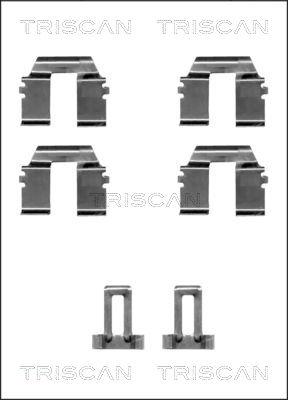 Triscan 8105 101616 - Piederumu komplekts, Disku bremžu uzlikas www.autospares.lv