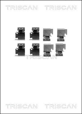 Triscan 8105 101627 - Accessory Kit for disc brake Pads www.autospares.lv