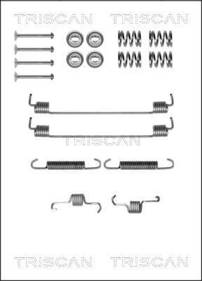 Triscan 8105 102596 - Piederumu komplekts, Bremžu loki www.autospares.lv