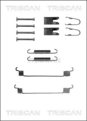 Triscan 8105 102590 - Piederumu komplekts, Bremžu loki www.autospares.lv