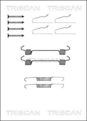 Triscan 8105 102593 - Piederumu komplekts, Stāvbremzes mehānisma bremžu loks www.autospares.lv