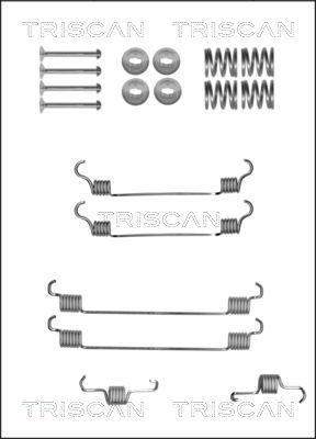 Triscan 8105 102597 - Piederumu komplekts, Bremžu loki www.autospares.lv