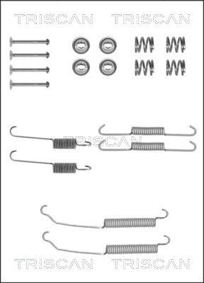 Triscan 8105 102564 - Piederumu komplekts, Bremžu loki autospares.lv