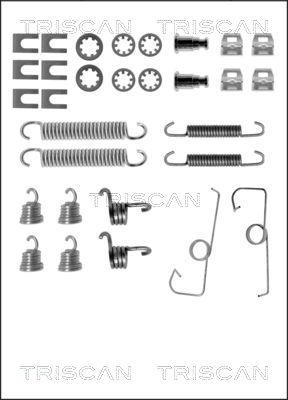 Triscan 8105 102512 - Piederumu komplekts, Bremžu loki www.autospares.lv