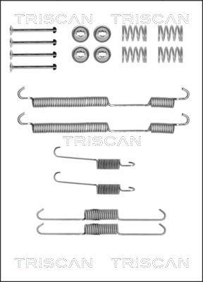 Triscan 8105 102580 - Piederumu komplekts, Bremžu loki www.autospares.lv